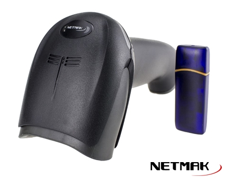 LECTOR CODIGO BARRAS LASER - INALAMBRICO - NM-LC502 - NETMAK